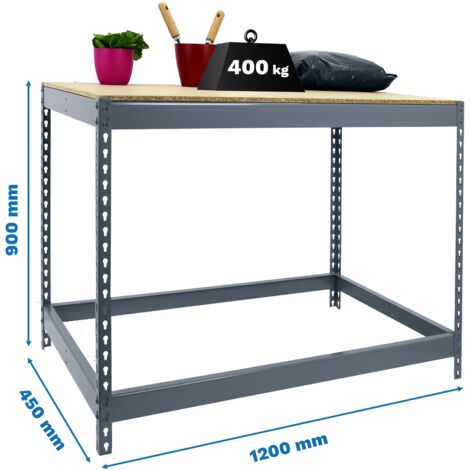 Mesa de Trabajo SIMONWORK Basic 1 901245-1 gris/madera