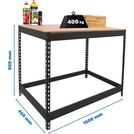 Mesa de Trabajo SIMONWORK Basic 1 901545-1 antracita/madera