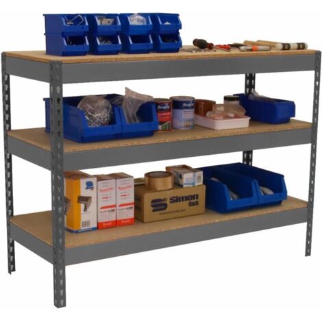 Mesa de Trabajo SIMONWORK Basic 3 901845-3 gris/madera