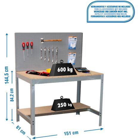 Mesa de Trabajo SIMONWORK BT 2 1500 gris/madera