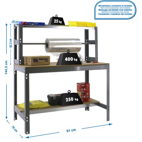 Mesa de Trabajo SIMONWORK BT 4 900 gris/madera