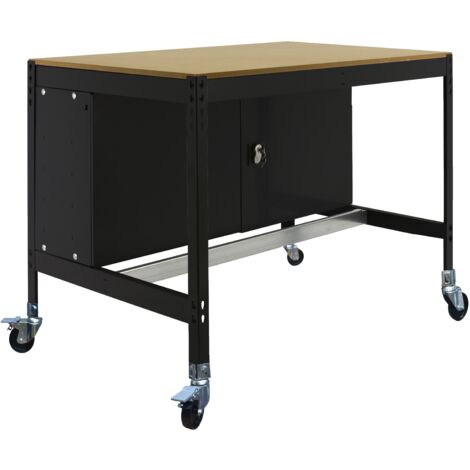 Mesa de Trabajo SIMONWORK con Ruedas BT 0 cabinet 1200 antracita/madera