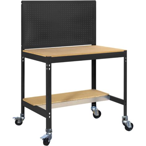 Mesa de Trabajo SIMONWORK con Ruedas BT 2 1500 antracita/madera