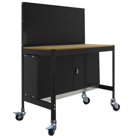 Mesa de Trabajo SIMONWORK con Ruedas BT 2 cabinet 1200 antracita/madera