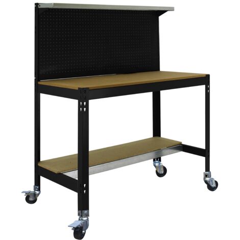 Mesa de Trabajo SIMONWORK con Ruedas BT 3 1500 antracita/madera