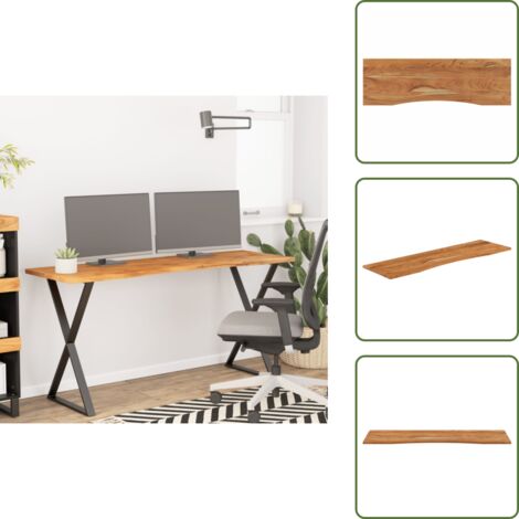 Mesa de trabajo - vidaXL Tablero de escritorio rectangular madera acacia 140x50x2,5 cm - Mesa de comedor