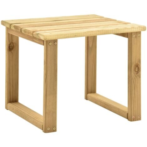 Mesa de tumbona madera de pino impregnada 30x30x26 cm vidaXL