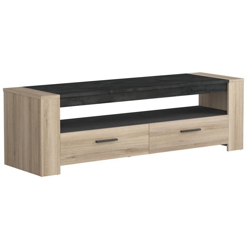 

Mesa de TV Sheffield Color kronberg y Sidewalk salón Comedor Estilo Industrial Mueble 46x152x45 cm