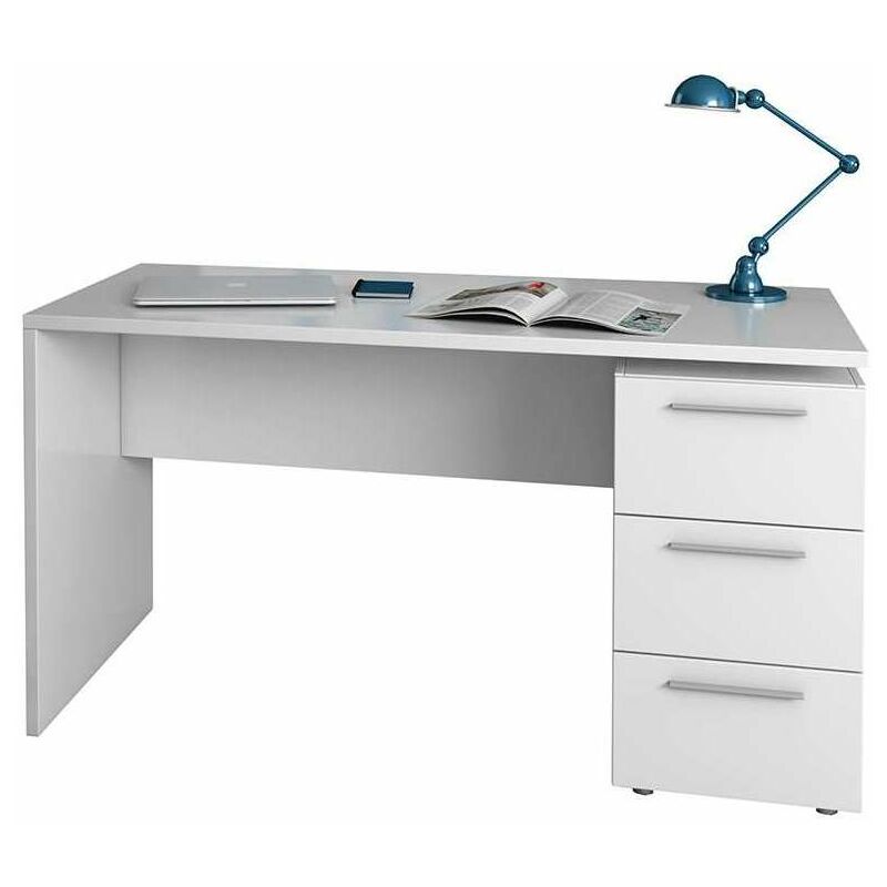 

Mesa despacho Tokio tres cajones blanco artik 74 cm(alto)138 cm(ancho)60 cm(largo) Color BLANCO ARTIK