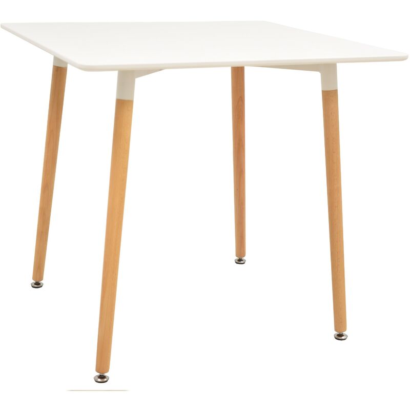

BHD - Mesa EDURNE, madera, tapa lacada blanca, 80 x 80 cms