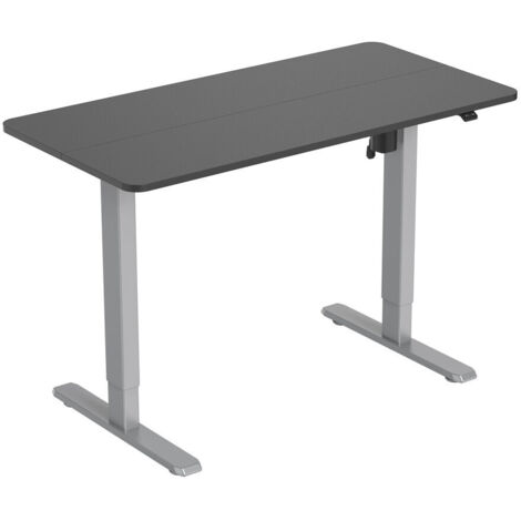 MESA ELECTRICA ERGONOMICA ALTURA REGULABLE TABLERO NEGRO 120X60 COLOR ESTRUCTURA GRIS CONTROL TACTIL