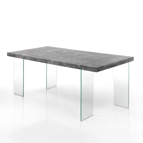 Mesa en paneles de fibra de madera cm. Al.75 x P.90 x L.180