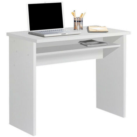Mesa escritorio reversible 2 cajones Dallas en acabado blanco 138  cm(ancho), 75 cm(alto)