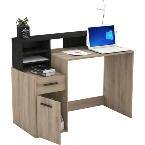 Mesa Escritorio Ordenador Color Roble 126 cm