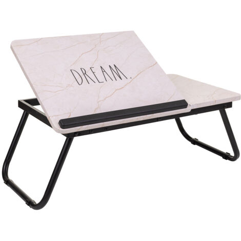 Mesa escritorio plegable blanca 61x35.5x20