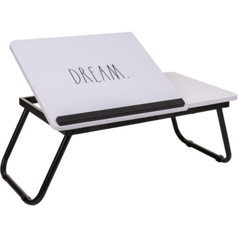 Mesa escritorio plegable blanca 61x35.5x20