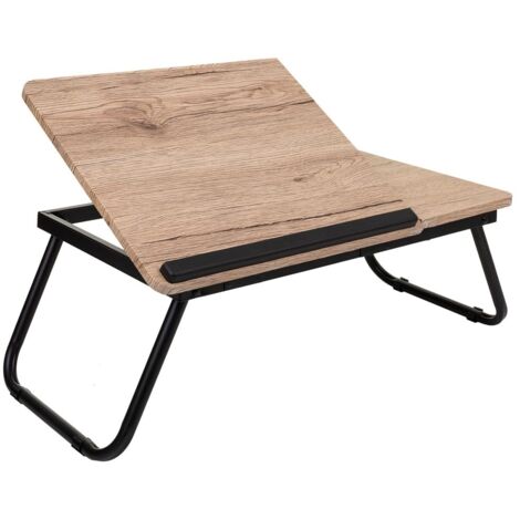 Mesa escritorio plegable marrón 61x35.5x20