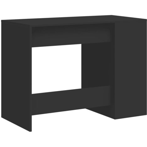 Mesa escritorio puesto de trabajo mueble ordenador estudio 102 x 50 x 75 cm madera contrachapada negro 020023893