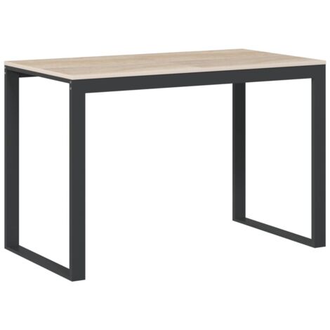 Mesa escritorio puesto de trabajo mueble ordenador estudio ordenador y roble 110 x 60 x 73 cm Aglomerado marrón 020023751
