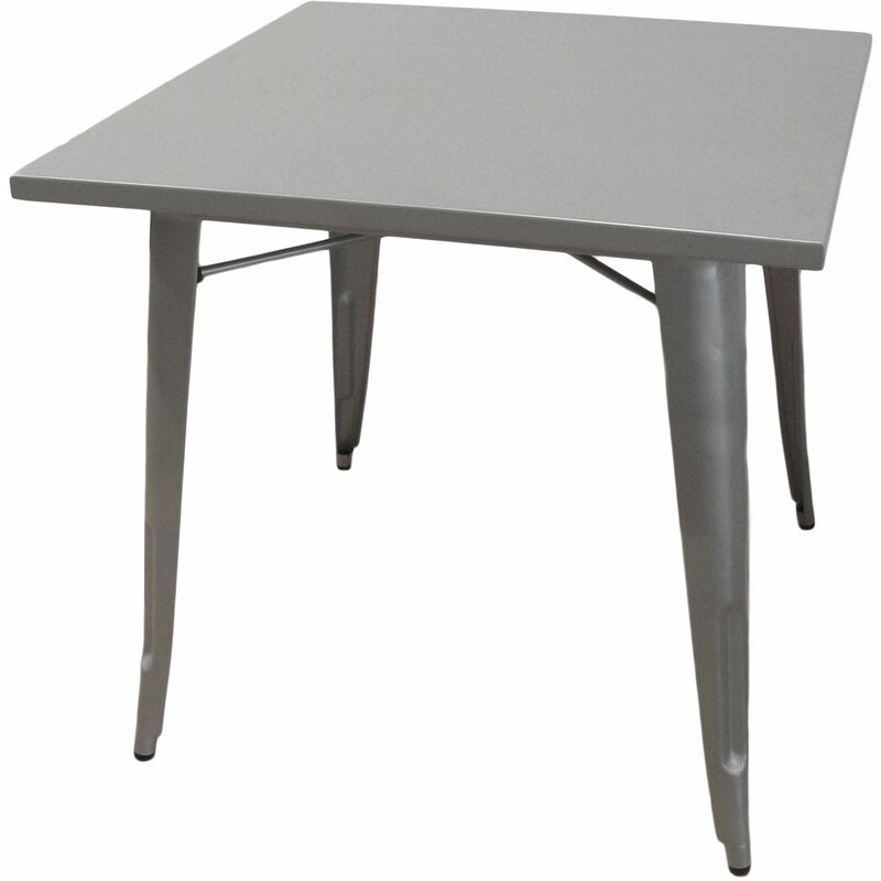 

Mesa estilo industria pintada color gris - Gris