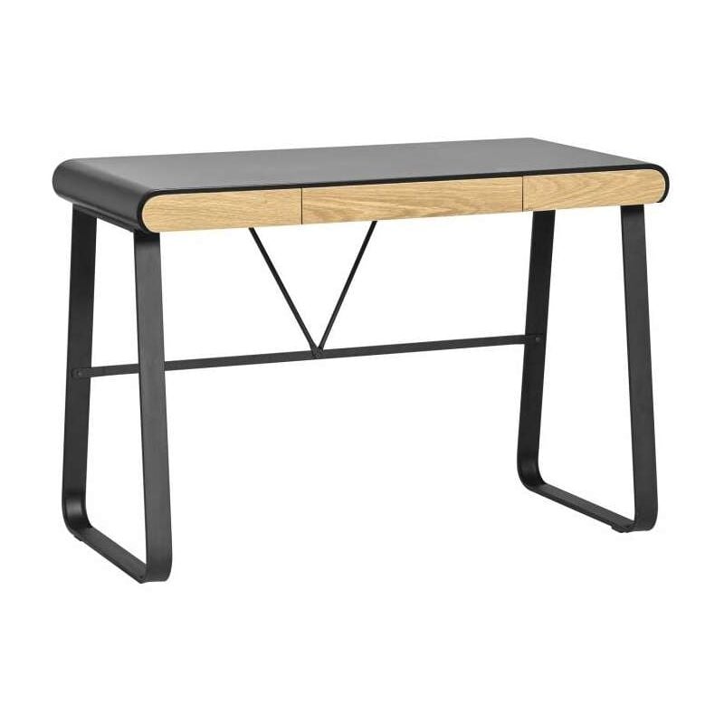 

Mesa estudio Astrid 3 cajones acabado negro/roble 76 cm(alto)110 cm(ancho)55 cm(fondo)