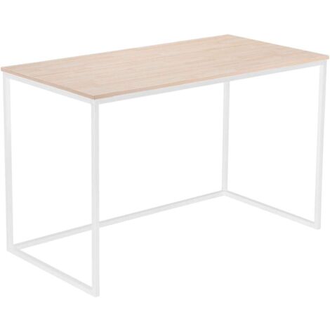 Mesa estudio Mia acabado roble nordish/blanco, 75 cm(alto)120 cm(ancho)60 cm(fondo)