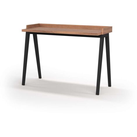Mesa estudio Mod-Nairobi acabado nogal/negro, 47 x 110 x 81 cm (fondo x ancho x alto)