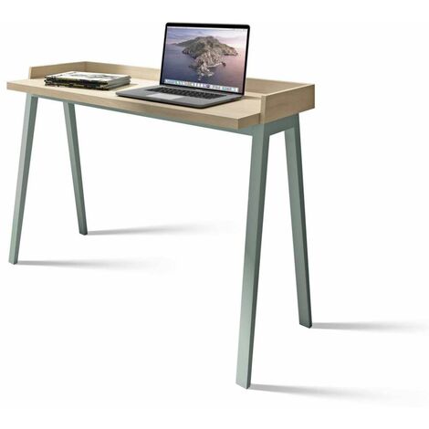 Mesa estudio Mod-Nairobi acabado roble/verde, 47 x 110 x 81 cm (fondo x ancho x alto)