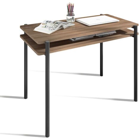 Mesa estudio Mod-Rio acabado nogal/grafito, 54 x 100 x 77 cm (fondo x ancho x alto)