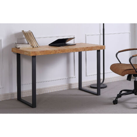 Mesa Estudio Natural Roble Nordish / Negro. OK1183