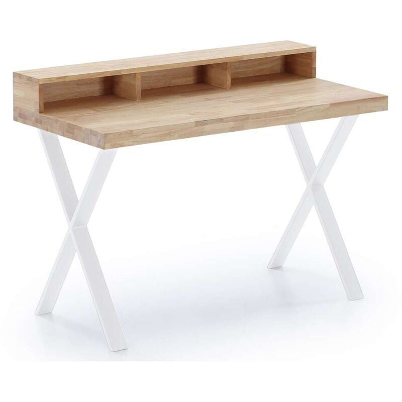 

Mesa estudio X-Loft varios colores a elegir 77/88 cm(alto)120 cm(ancho)60 cm(fondo) Color ROBLE CLARO-BLANCO