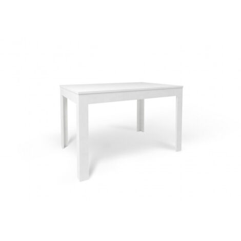 Mesa extensible 120+50L x 80P x h75 – Acabado Blanco Mate – Sarmog