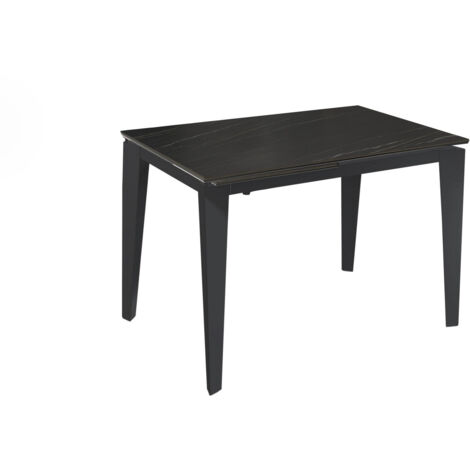 Mesa extensible con superficie de cerámica 120/170x80 cm