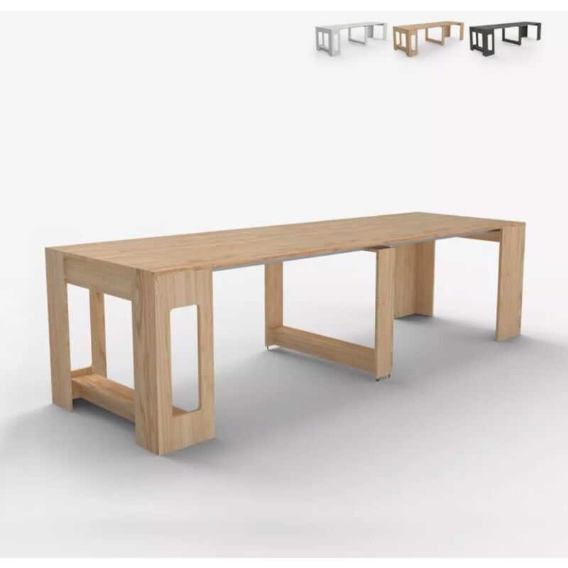 

Mesa extensible de 237 cm para salón y comedor Garda | Natural