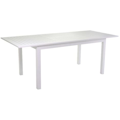Mesa extensible de aluminio blanco Sullivan