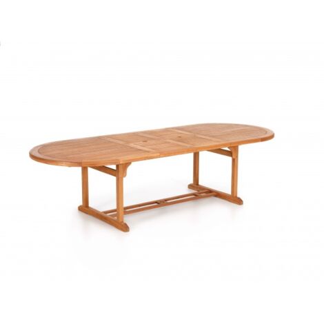 Mesa Extensible de Madera de Eucalipto 180/240 x 100 cm