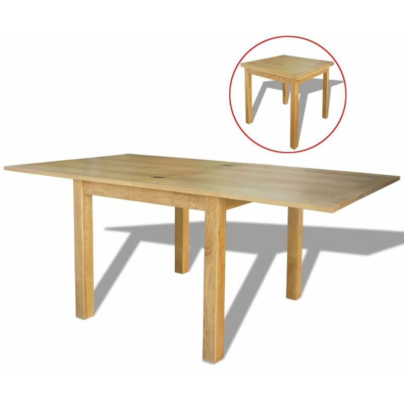 

Mesa extensible de roble 170x85x75 cm