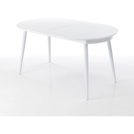 Mesa extensible en paneles de fibra de madera cm. Al.76xP.90xL.160