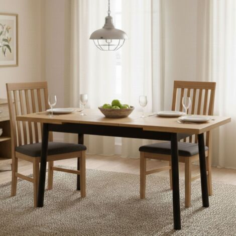 Mesa Extensible Pherkad, Extensible, 75x153x75h cm Negro