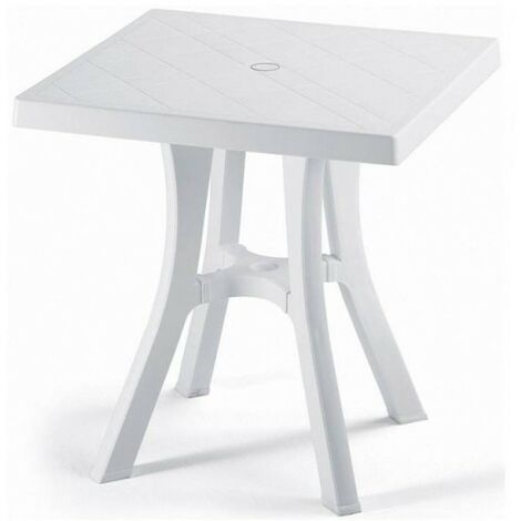 Mesa exterior Daddy Contract Scab 70x70 blanco