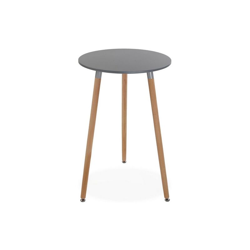 

Mesa Gris Redonda Madera MDF (60 x 95 x 60 cm)