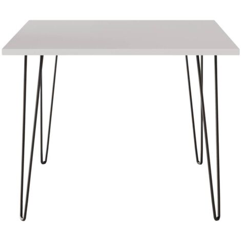 Mesa HAIRPIN 90x90 cm para cocina, salón, comedor Gris