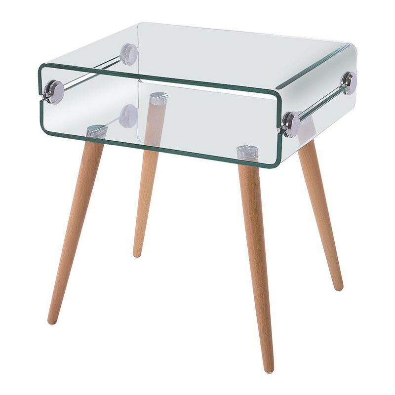 

Mesa HOLANDA, madera, cristal, 55x40 cms