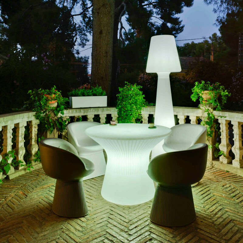 

Mesa iluminada para exterior H75cm Solar+Batería recargable LED/RGB - Moovere