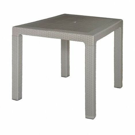 MESA RESINA RATAN ELEGANCE NEGRO
