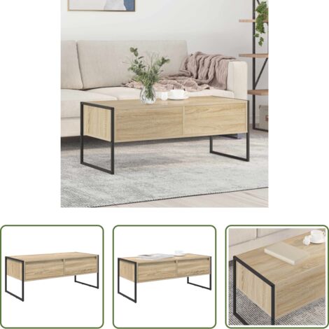 Mesa industrial -  Mesa de Café Sonoma 100 x 46 x 40 cm Madera contrachapada