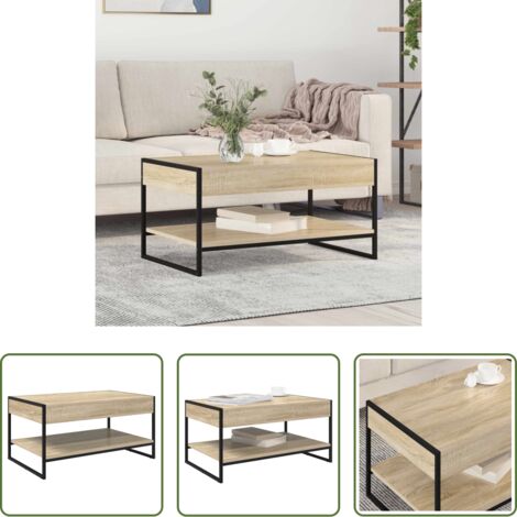 Mesa industrial -  Mesa de Café Sonoma 80 x 50 x 40 cm Madera contrachapada