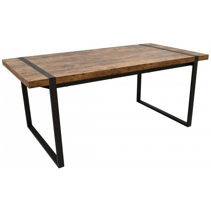 

Mesa JACINDA, metal, DM bilaminado roble,180 x 90 cms