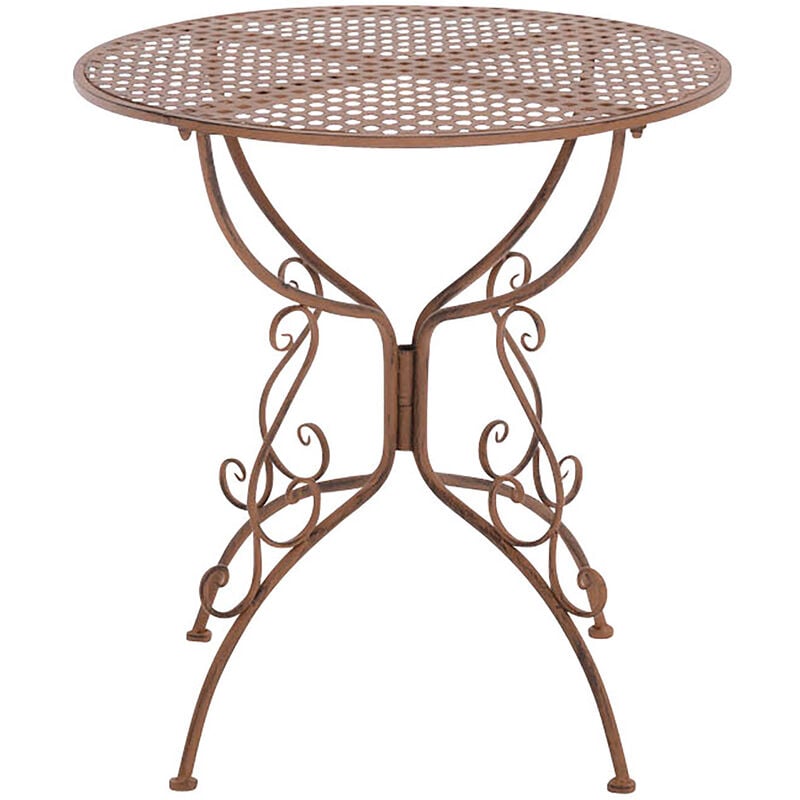 

CLP - Mesa jardin Amanda Ø 70 cm Antiguo/Marrón