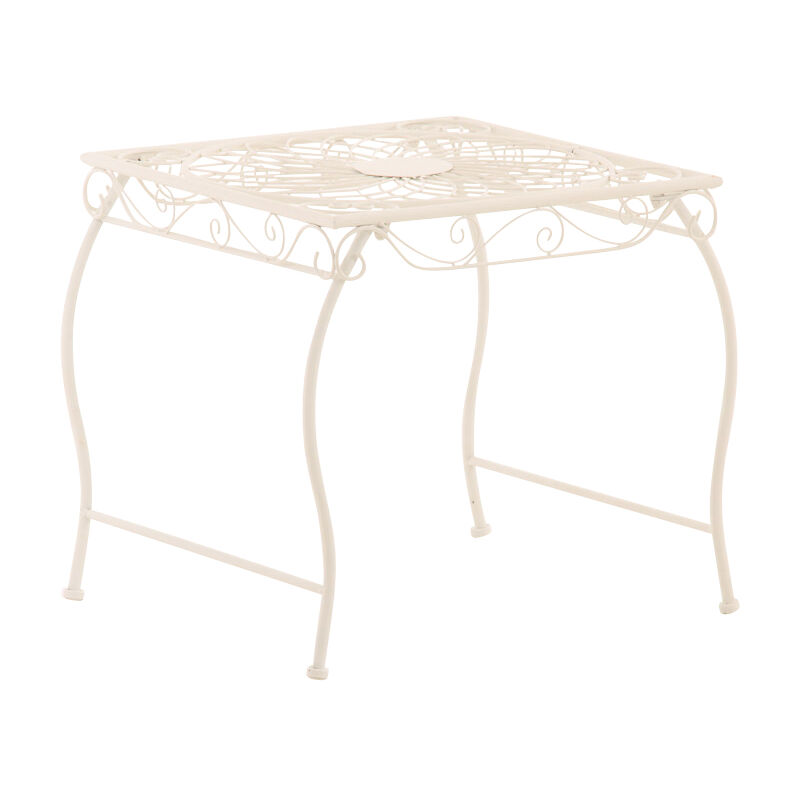 

CLP - Mesa jardin de hierro Zarina Blanco